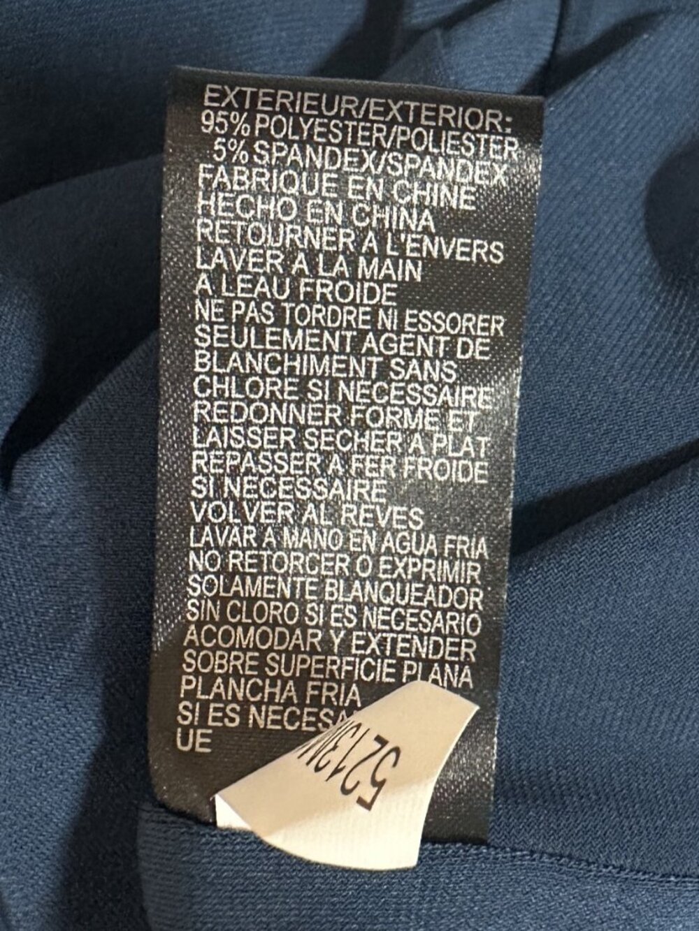 CATHERINE MALANDRINO Navy Blue Cutout Midi Cocktail Dress 6 - Picture 11 of 12